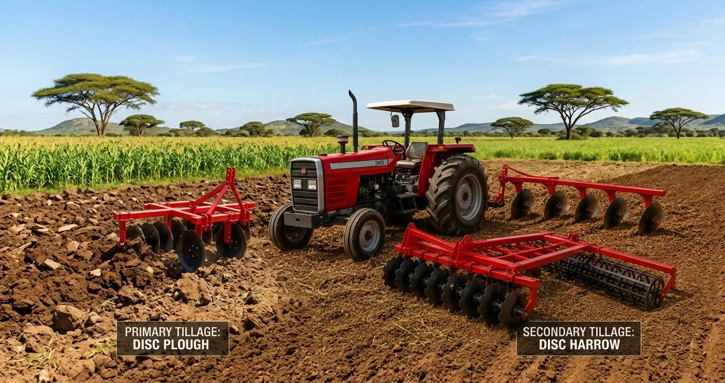 Disc Harrow vs Plough in Zimbabwe